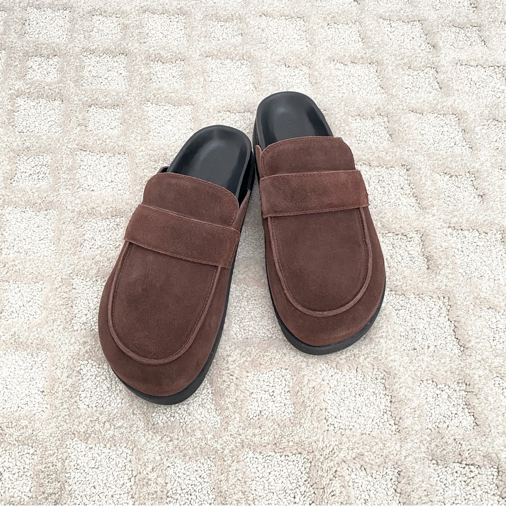 🍫Steve Madden Brown Suede Mules